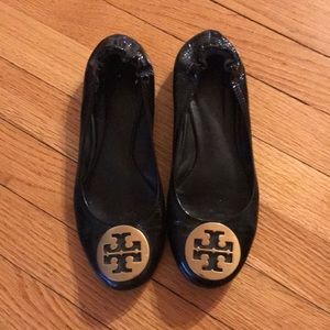 Tory Burch Black Reva Flats